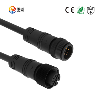 Connettore impermeabile rotondo M16 da dado in metallo