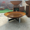 Portable and assemblable Corten Steel Fire Pit