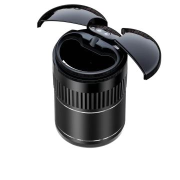 Infrared Induction Car Ashtray with Double Open Cover and Smooth Surface