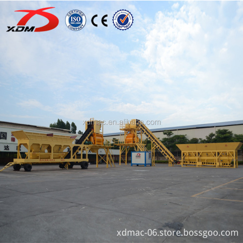 Used Mobile Concrete Batch Plant YHZS50 for Sale