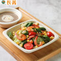 Mangkuk salad ampasse biodegradable micrawavable micrawavable