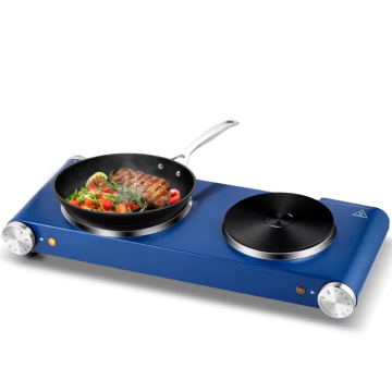 Portable Electric Hot Plate: Dual Burner Cooker & Tabletop Hotplate for Convenient Cooking