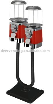 Double Barrel Vending Machine With U Stand
