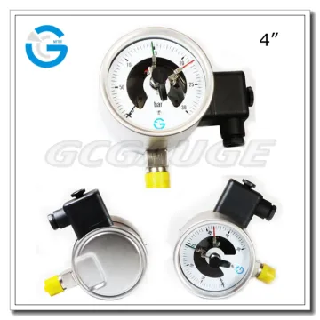 High quality stainless steel multi contact types pressure gauge