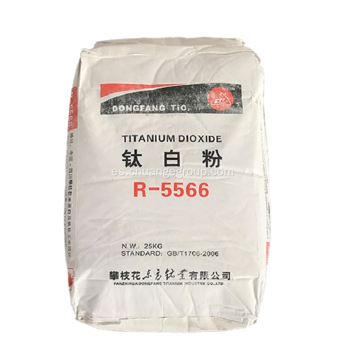 Dióxido de titanio R-5566 Rutile de sulfato TiO2 para pintura