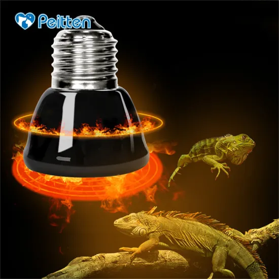 Top quality E27 Pet Heating lamp Black Infrared Ceramic Emitter Heat Light Bulb Pet Brooder Chickens Reptile Lamp 25/50/ 75/100W