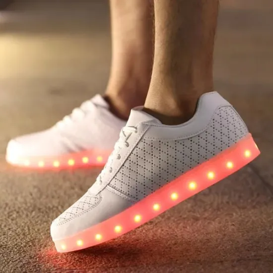 Rechargeable led light sneaker,fashion dance led shoes for women