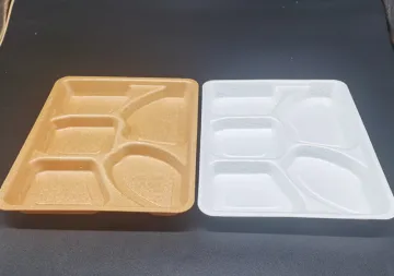PLA Compostable food foam tray with film