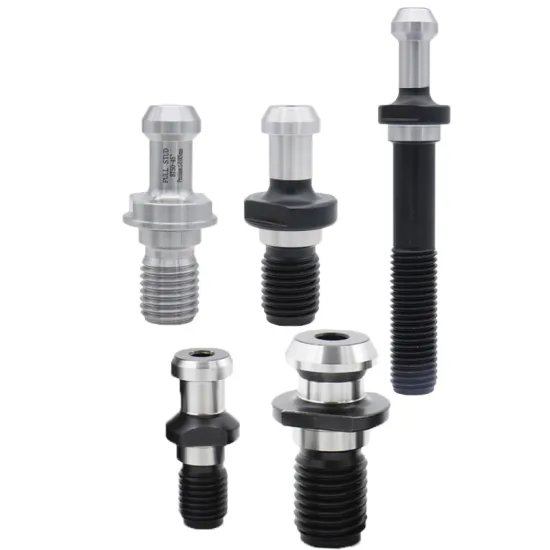 Collet Chuck Pull Studs and Retention Knobs for MAZAK, SK40, CAT40, DIN69872, ISO30 Tool Holders with Coolant System Machine Accessories
