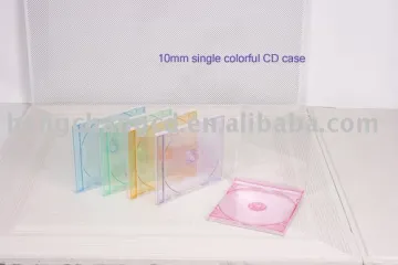 10mm single colorful CD case