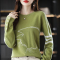 All wool New Jersey sweater for women