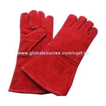 Leather safety gloves, cow split