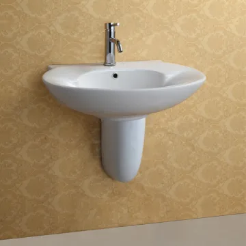 Bathroom Semi Pedestal Ceramic Basin