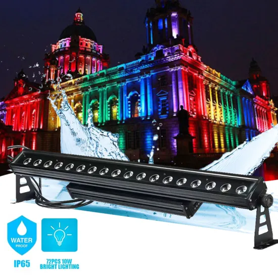 18 Waterproof 2000W DMX Outdoor RGB Wall Washer Flood LED Light