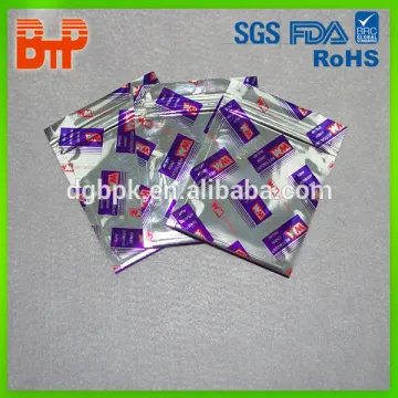silver zip lock aluminium foil bag