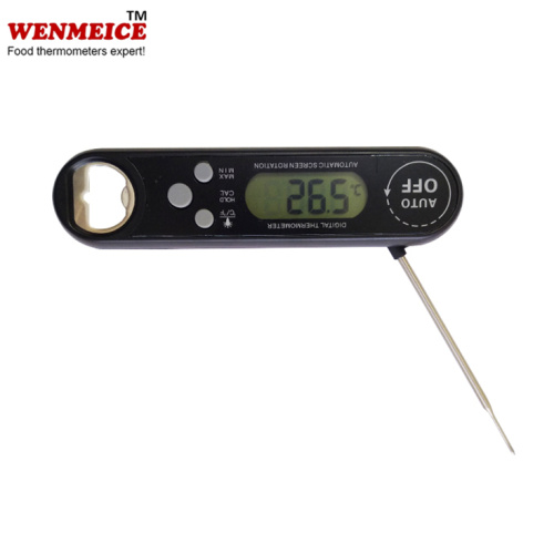 Waterdichte ultrasnelle voedselthermometer met kalibratie van de achtergrondverlichting