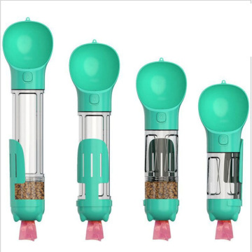4-in-One Pet Portable Dog Water Bottle with Poop Bag