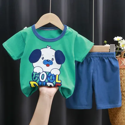 Wholesale Striped Cotton Kids Clothing Sets for Baby Girls and Boys