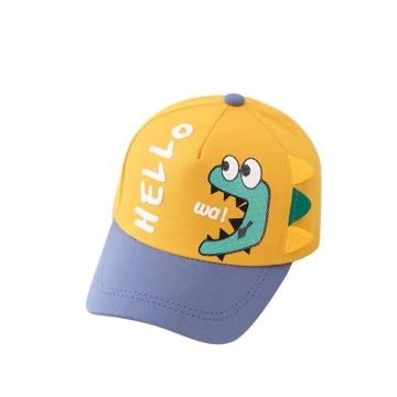 Eco-Friendly Dinosaur Print Cap for Kids - Sun Protection Hat for Boys and Girls
