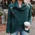 Women's Asymmetric Hem Casual Pullover Sweater