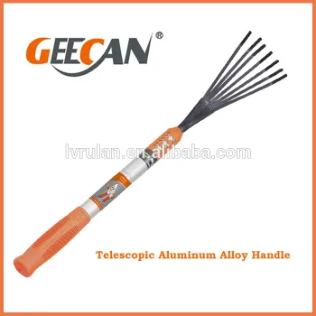 Garden tool telescopic rake