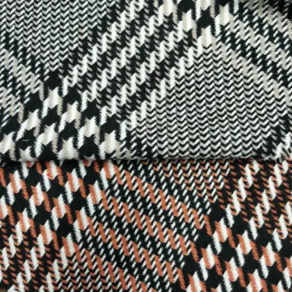 Woolen  plaid Zara Houndstooth design fabric