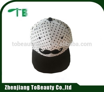 white and black snapback hat