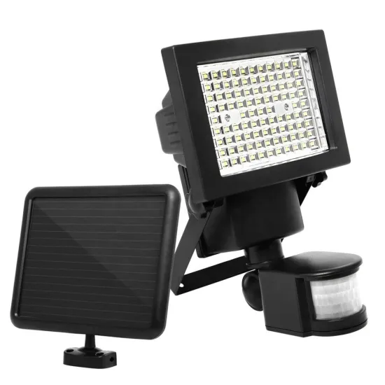 Solar Light 100 LED Security Flood with Sensor" could be simplified to "100 LED Solar Security Flood Light with Sensor" for a search engine title.