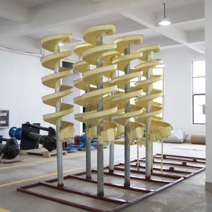 Power-Free Mineral Concentrator: Chrome Ore Spiral Chute Gravity Processing & Iron Ore Separator