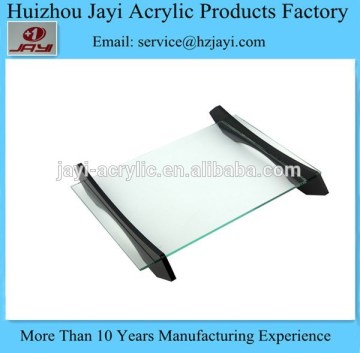 Factory custom wholesale acrylic hotel welcome tray/serving tray