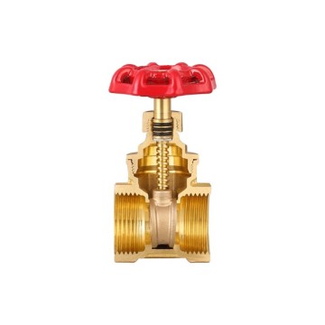 Brass gate valve
