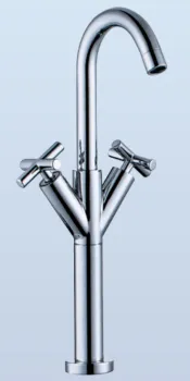 Double Handle Raised Basin Faucet