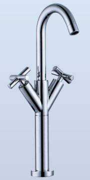 Double Handle Raised Basin Faucet