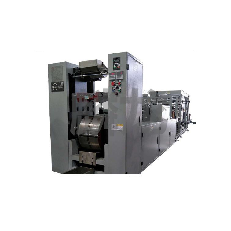 Máquina de fabricação de bolsa de fundo apontada para papel de rolo automático