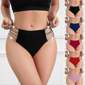 Wholesale Plus Size Ice Silk One Piece Underwear Seamless Thong