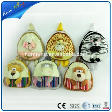 24x23cm plush backpack school bags monkey design children backpacks