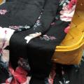 Трикотажная ткань из вискозы и спандекса с цветочным принтом из одинарного джерси