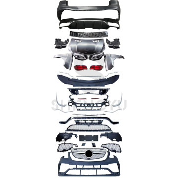 AMG Style Upgrade Parts for Benz ML W166 2013-2015: Bumpers, Diffuser, Hood, Fenders, and Lamps