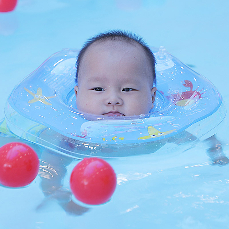 Inflatable baby swimming neck float ring kids float