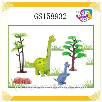 Lovely Cartoon Dinosaur Plastic 9 Inch Toy Dinosaur