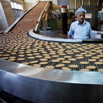 Hot Sale Oil/Gas-Fired Biscuits Baking Oven with Cooling Conveyor