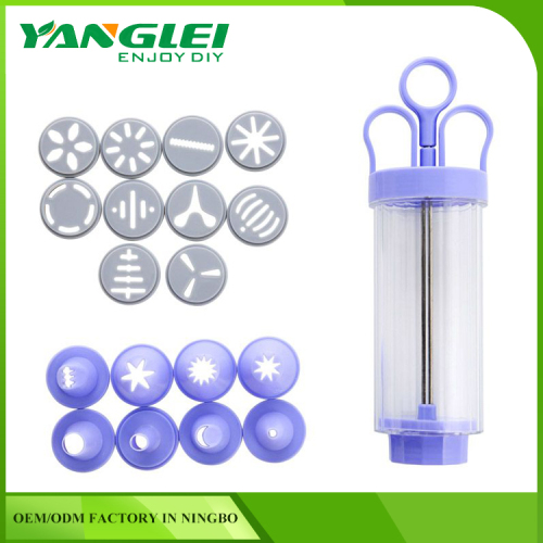 Multifunctional Biscuit Decorating Syringe Kit Cookie Press with high quality