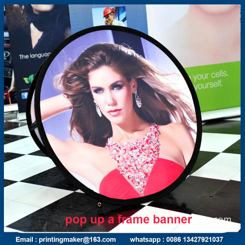 Fabric Oval Pop Up A-Frame Banner