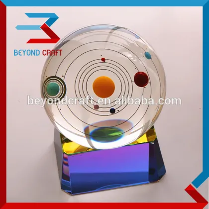 Fengshui Solar System Planet Crystal Ball For Home Decoration