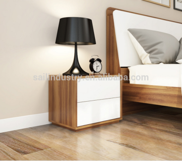 two drawer bedside cabinet