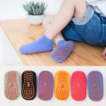 Custom Non-Slip Toddler Yoga Floor Socks with Anti-Slip Grip for Boys and Girls