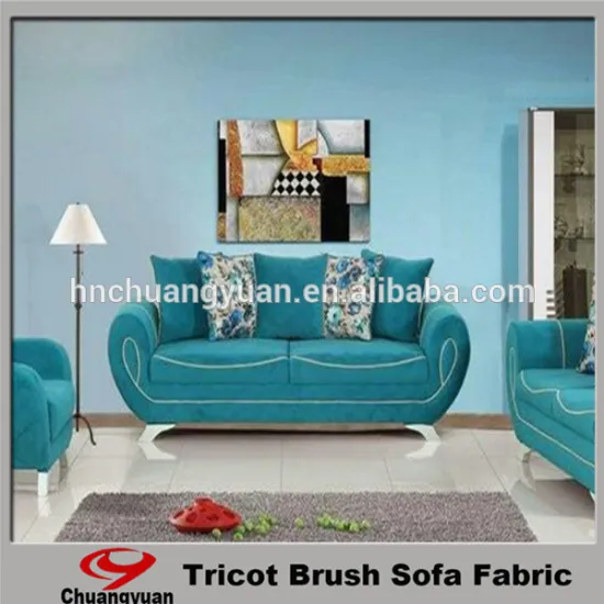 2016 Polyester Spandex Tricot New Dress Design KS Velvet warp knit fabric