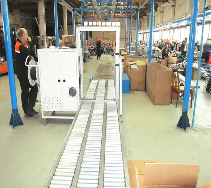Motorcycle Packaging Line Conveyor System