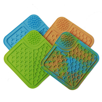 Licking mat with brush Cat slow Feeder bowl