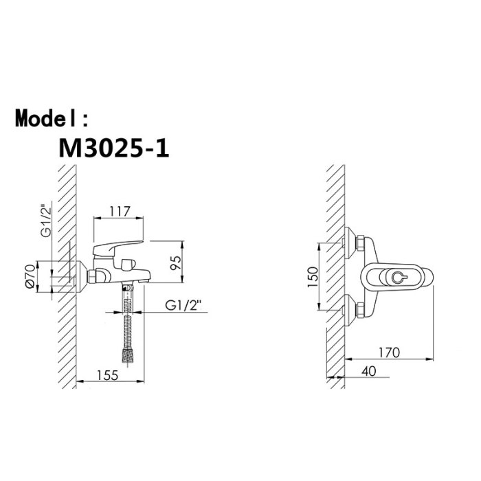 Modern 40mm Electroplated Single Lever Faucet
